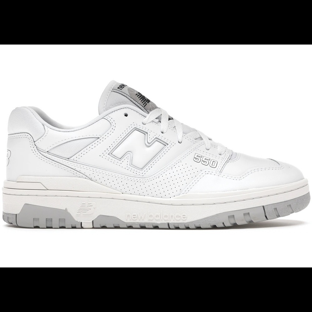 New Balance 550 White Grey 9.5 New In Box Unworn